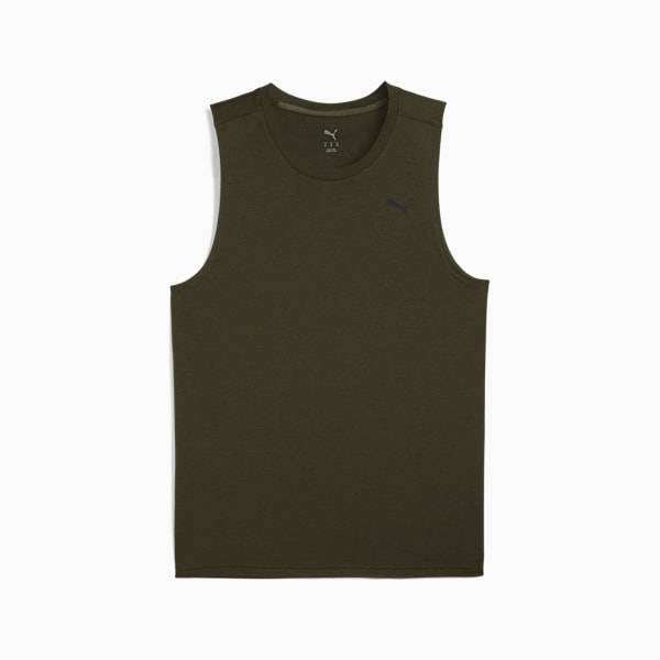 TAD TECH Triblend Sleeveless Men, Dark Olive, extralarge