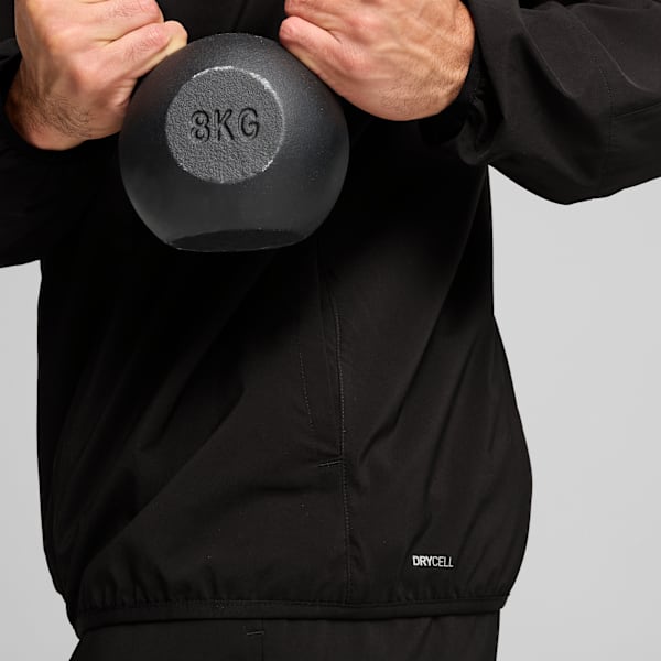 Train All Day Tech Men's Zip-Up Jacket, PUMA Black, extralarge