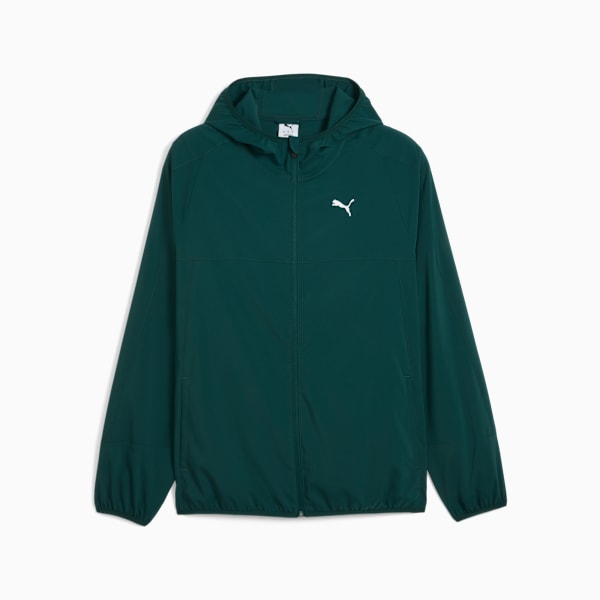 Train All Day Tech Men's Zip-Up Jacket, Green Terrain, extralarge