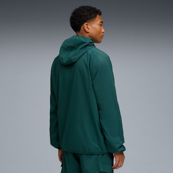 Train All Day Tech Men's Zip-Up Jacket, Green Terrain, extralarge