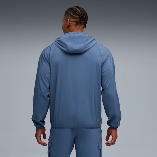 TAD TECH Woven Full Zip Men, Dark Indigo, extralarge