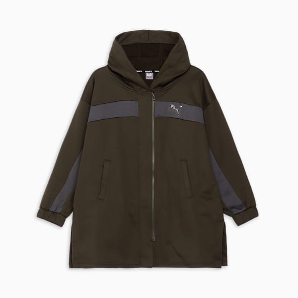 ウィメンズ トレーニング トレイン エッジ フリース ジャケット, Dark Olive, extralarge-JPN