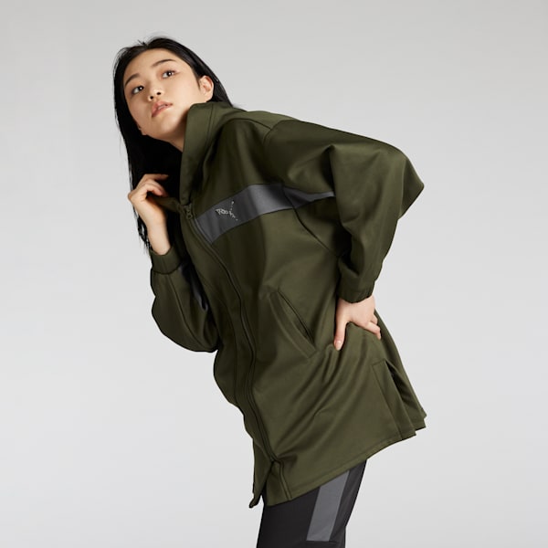 ウィメンズ トレーニング トレイン エッジ フリース ジャケット, Dark Olive, extralarge-JPN