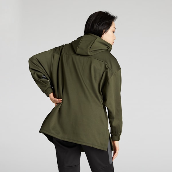 ウィメンズ トレーニング トレイン エッジ フリース ジャケット, Dark Olive, extralarge-JPN