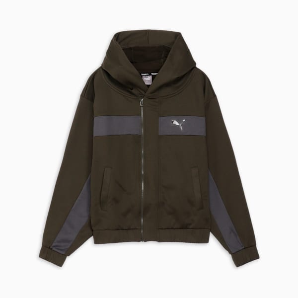 メンズ トレーニング トレイン エッジ フリース ジャケット, Dark Olive, extralarge-JPN