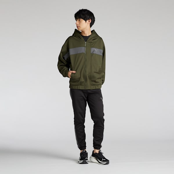 メンズ トレーニング トレイン エッジ フリース ジャケット, Dark Olive, extralarge-JPN