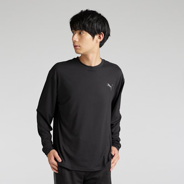 メンズ トレーニング トレイン エッジ 長袖 Tシャツ, PUMA Black, extralarge-JPN