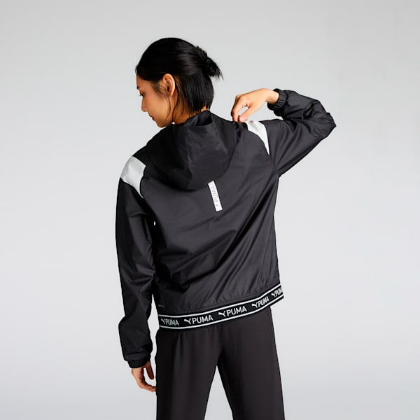 ウィメンズ トレーニング FOUNDATION ブラッシュド トリコット ウーブン ジャケット, PUMA Black, extralarge-JPN