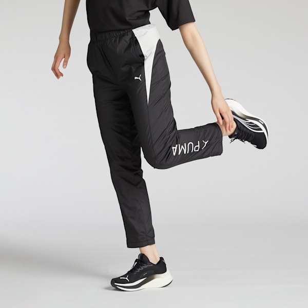 ウィメンズ トレーニング FOUNDATION ブラッシュド トリコット ウーブン パンツ, PUMA Black, extralarge-JPN