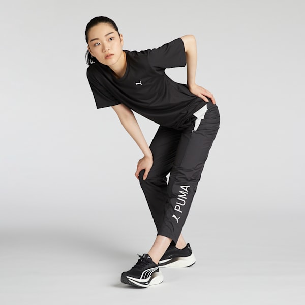 ウィメンズ トレーニング FOUNDATION ブラッシュド トリコット ウーブン パンツ, PUMA Black, extralarge-JPN