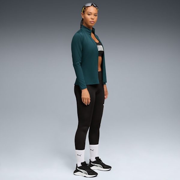 PUMA Strong Full Zip Women, Green Terrain, extralarge