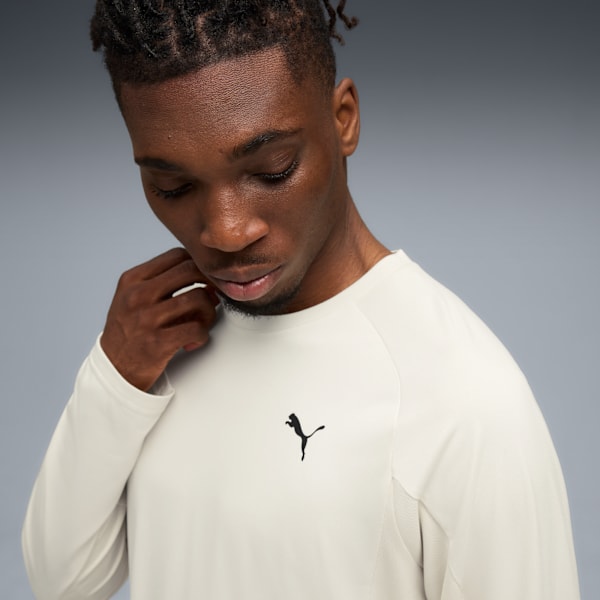Playera M TAD TECH LS para hombre, Alpine Snow, extralarge