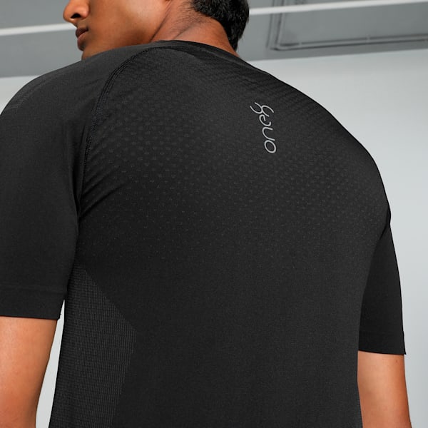 PUMA x one8 Men's Seamless Tight Fit Training Tee, PUMA Black, extralarge-IND