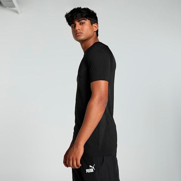 PUMA x one8 Men's Seamless Tight Fit Training Tee, PUMA Black, extralarge-IND