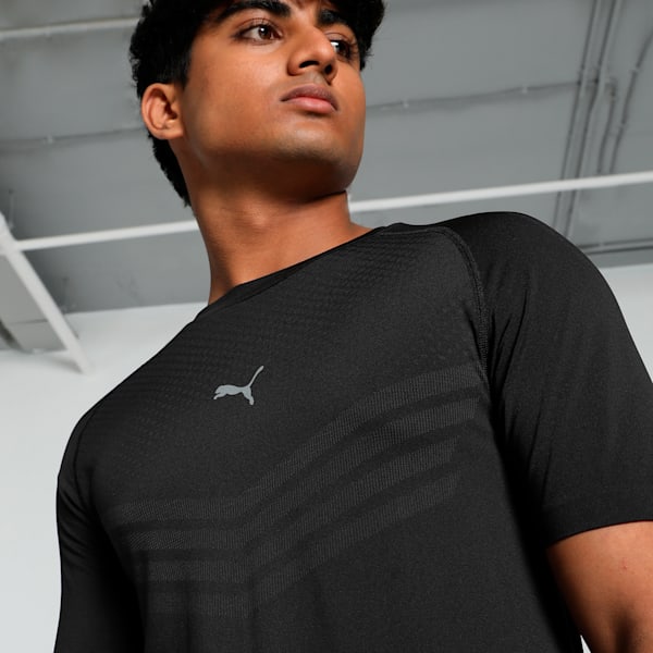 PUMA x one8 Men's Seamless Tight Fit Training Tee, PUMA Black, extralarge-IND
