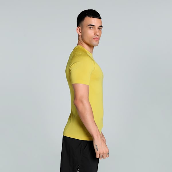 PUMA x one8 Men's Seamless Tight Fit Training Tee, Fresh Pear, extralarge-IND