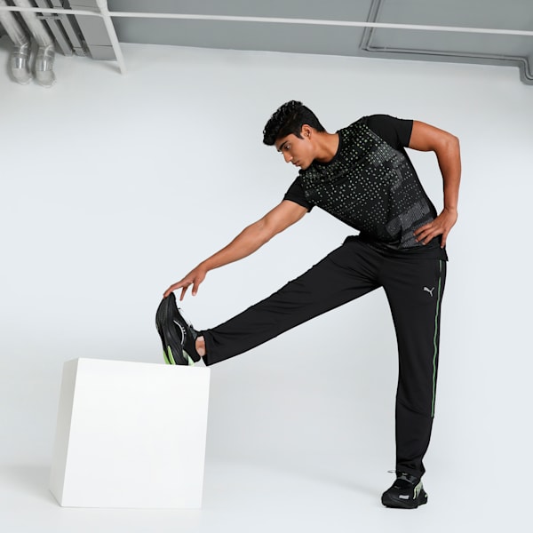 PUMA x one8 Men's Slim Fit Knitted Training Pants, PUMA Black, extralarge-IND