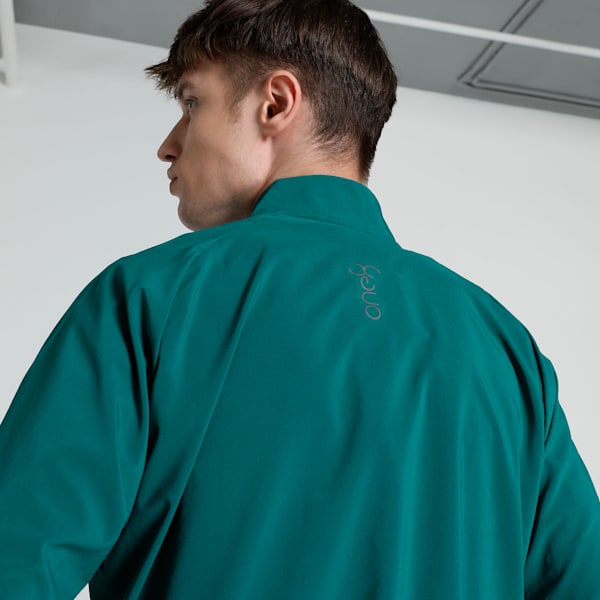 PUMA x one8 Men's Slim Fit Training Woven Jacket, Cold Green, extralarge-IND