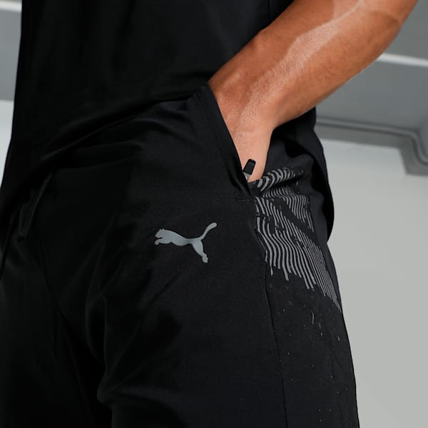 PUMA x one8 Men's Slim Fit Woven Training Pants, PUMA Black, extralarge-IND