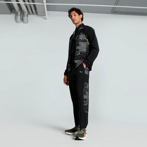 PUMA x one8 Men's Slim Fit Woven Training Pants, PUMA Black, extralarge-IND