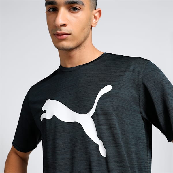 TRAIN FAV Heather Cat Men's Training T-shirt, Puma Black Heather, extralarge-IND