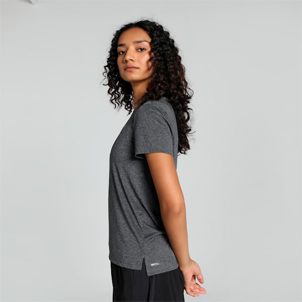 RUN FAVORITE Women's Heather Running Tee, PUMA Black Heather, extralarge-IND