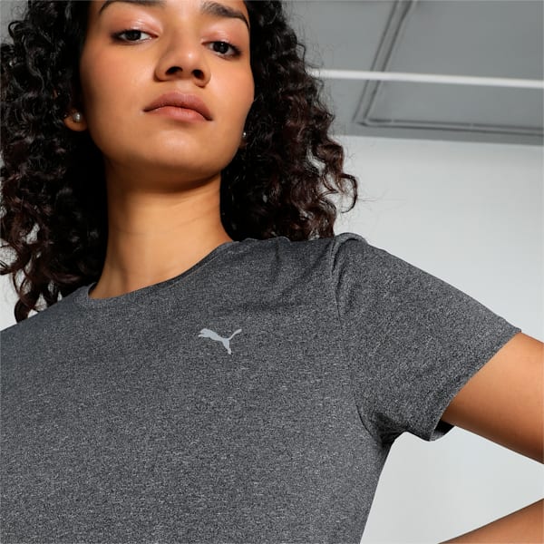 RUN FAVORITE Women's Heather Running Tee, PUMA Black Heather, extralarge-IND