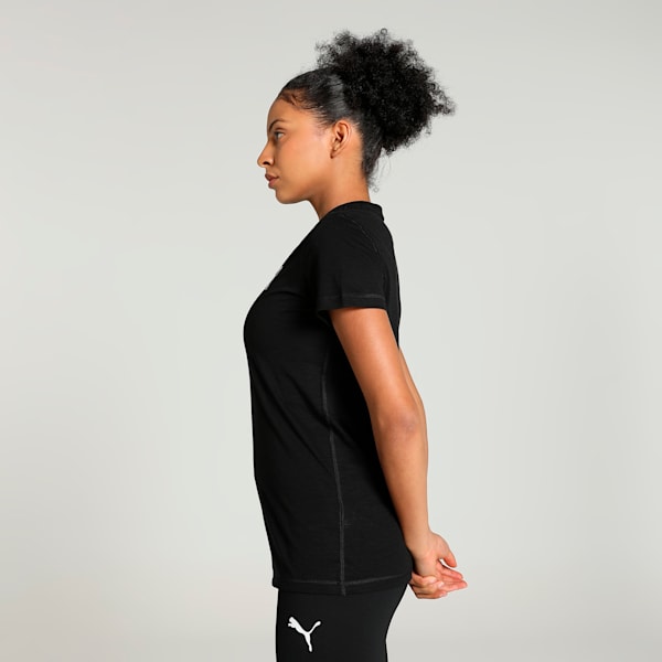 RUN Graphic Women's Running T-shirt, PUMA Black, extralarge-IND