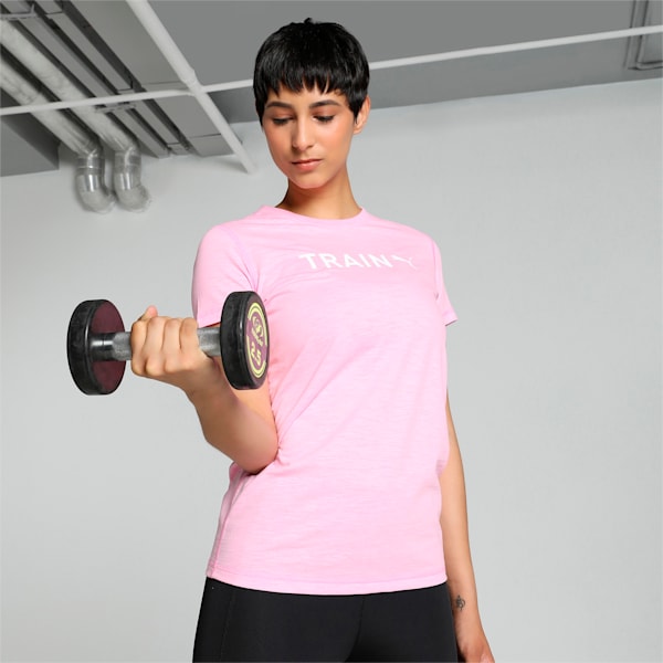 TRAIN PUMA Graphic Women's Training T-shirt, Pink Delight, extralarge-IND