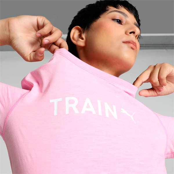 TRAIN PUMA Graphic Women's Training T-shirt, Pink Delight, extralarge-IND