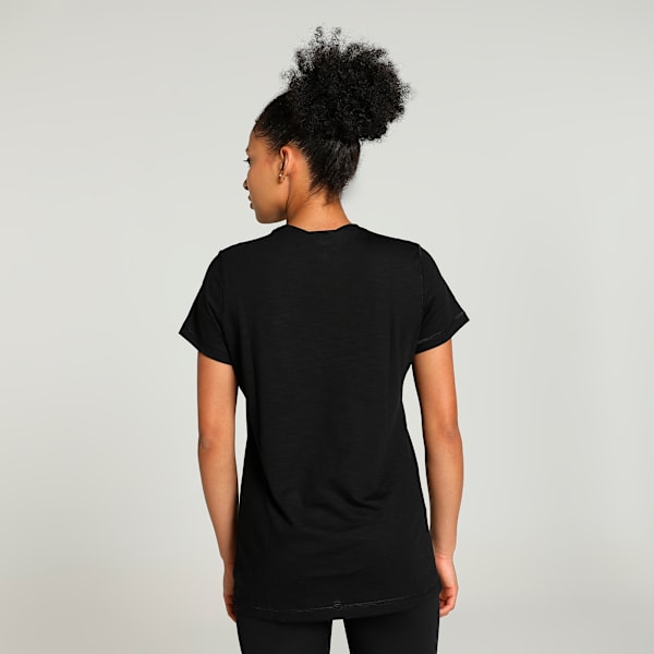 TRAIN Graphic Women's Training T-shirt, PUMA Black-Q1 solid graphic, extralarge-IND