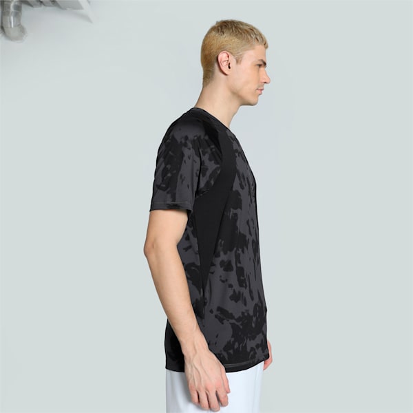 Yogini Lite Men's Printed Training Tee, PUMA Black, extralarge-IND