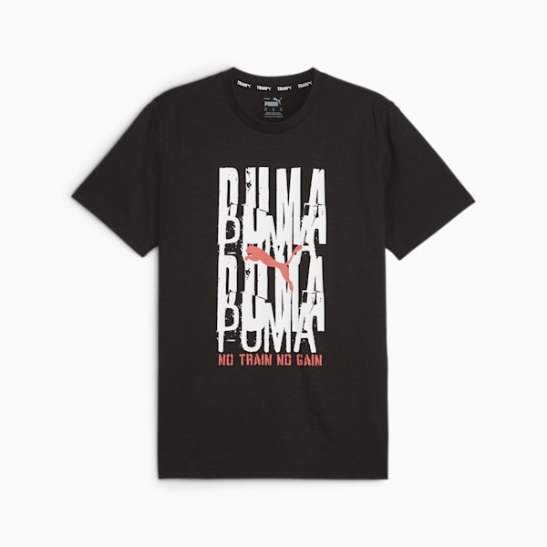 Men's Graphic Emblem Training T-shirt, PUMA Black, extralarge-IND