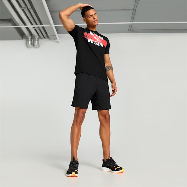 Men's Slogan Graphic Training T-shirt, PUMA Black, extralarge-IND