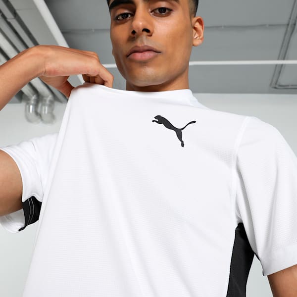 Cross the Line 2.0 Men's Track & Field Running Tee, Puma White-Puma Black, extralarge-IND