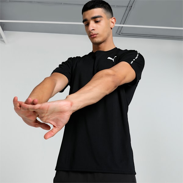 Men's Taped Training T-shirt, PUMA Black, extralarge-IND