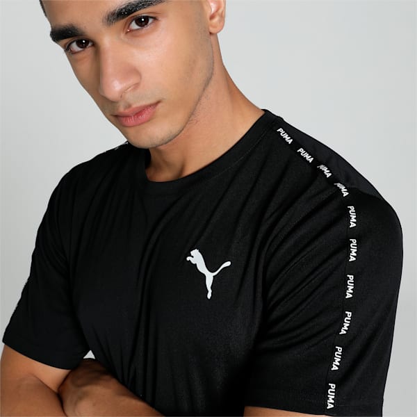 Men's Taped Training T-shirt, PUMA Black, extralarge-IND