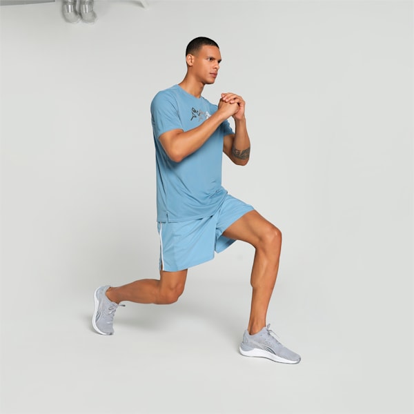 RUN FAVORITE GRAPHIC Men's Running T-shirt, Zen Blue-Road2Paris, extralarge-IND