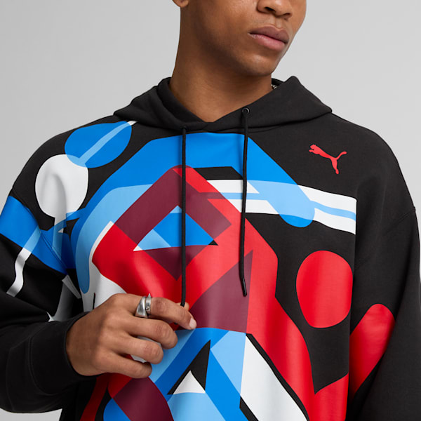 Red and black puma hoodie clearance