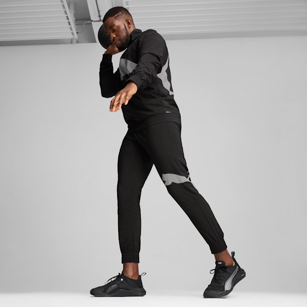 メンズ トレーニング トレインオールデイ ビッグ キャット フルジップ ウーブンジャケット, PUMA Black, extralarge-JPN