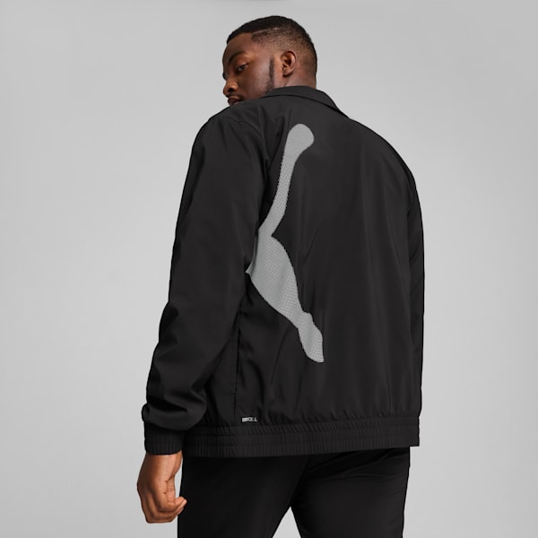 メンズ トレーニング トレインオールデイ ビッグ キャット フルジップ ウーブンジャケット, PUMA Black, extralarge-JPN