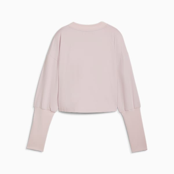 ウィメンズ ヨガ スタジオ クラウドスパン クルースウェット, Mauve Mist, extralarge-JPN
