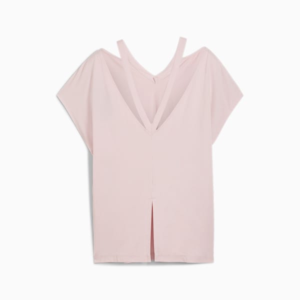 ウィメンズ ヨガ スタジオ ファッション 半袖 Tシャツ, Mauve Mist, extralarge-JPN