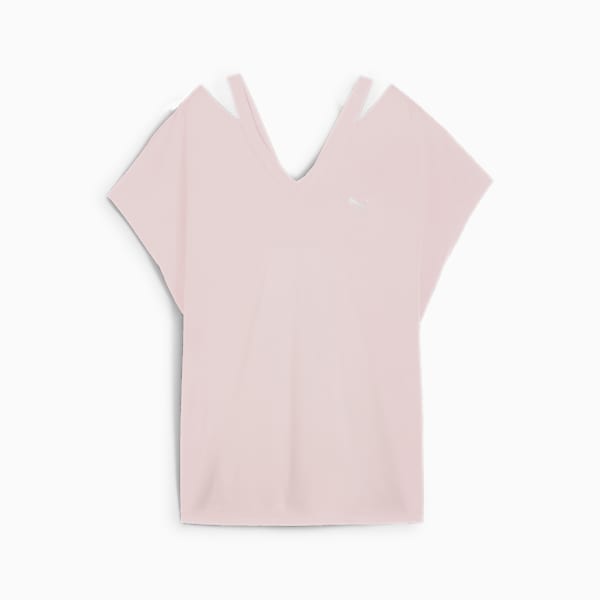 ウィメンズ ヨガ スタジオ ファッション 半袖 Tシャツ, Mauve Mist, extralarge-JPN