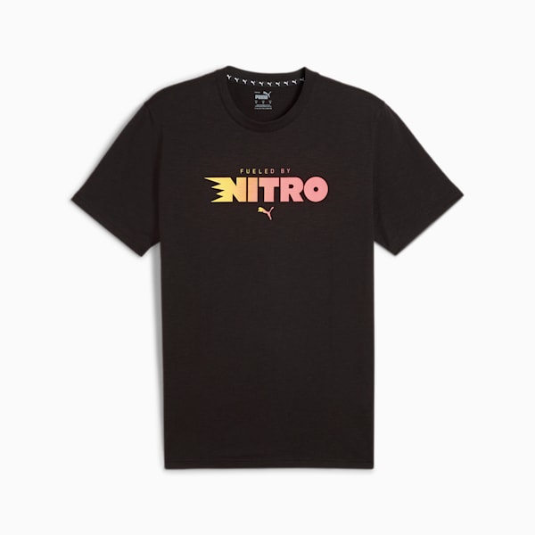 メンズ ランニング グラフィック ラン ニトロ 半袖 Tシャツ, PUMA Black, extralarge-JPN