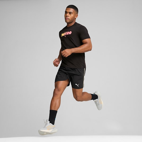 メンズ ランニング グラフィック ラン ニトロ 半袖 Tシャツ, PUMA Black, extralarge-JPN