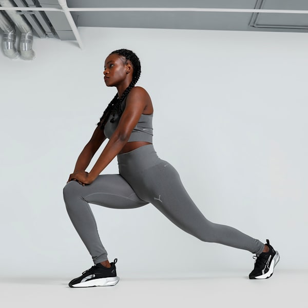 Women's Seamless Training Tights, Cool Dark Gray, extralarge-IND