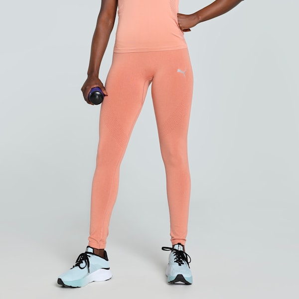 Women's Seamless Training Tights, Deeva Peach, extralarge-IND