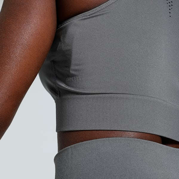 Women's Seamless Training Bra Top, Cool Dark Gray, extralarge-IND