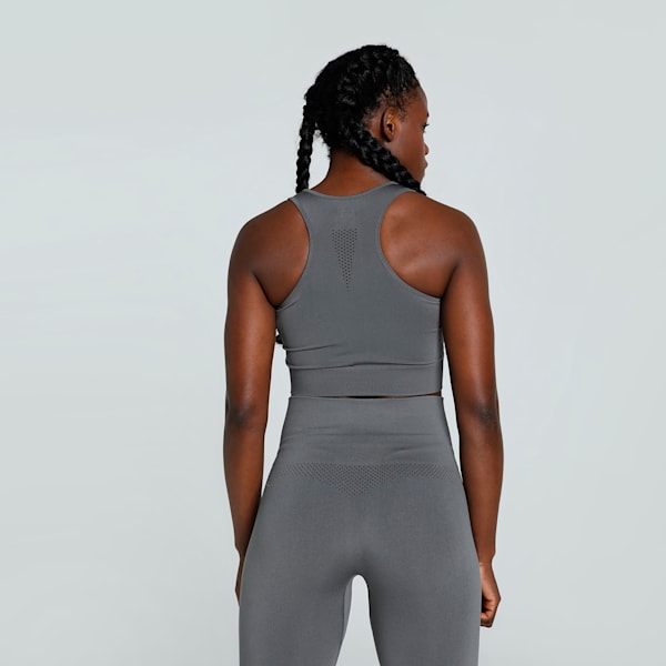 Women's Seamless Training Bra Top, Cool Dark Gray, extralarge-IND